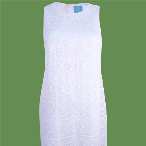 CeCe Dresses & Skirts - CeCe Women's Lace Shift Dress, Ultra White, Size 2